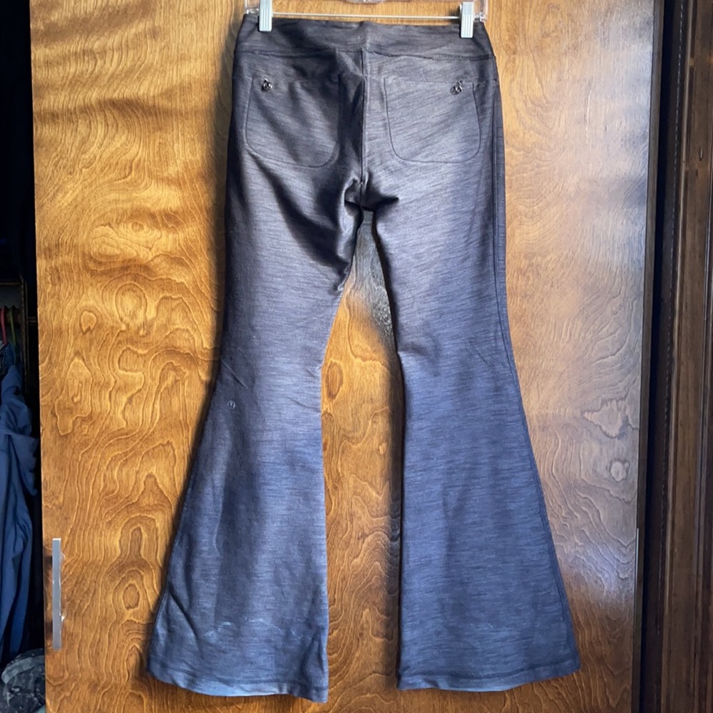 Dark gray Lululemon flare pants